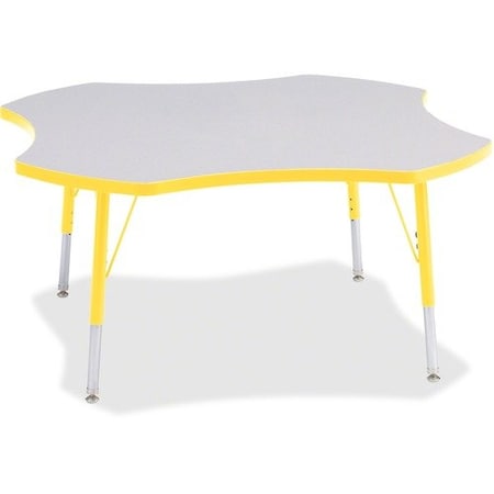 Jonti-Craft TABLE, FOUR LEAF, 48in, GY/YW JNT6453JCE007